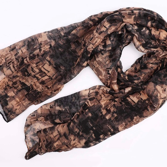 Pink Flower Print Turban Head Wraps - Picture 4 of 6